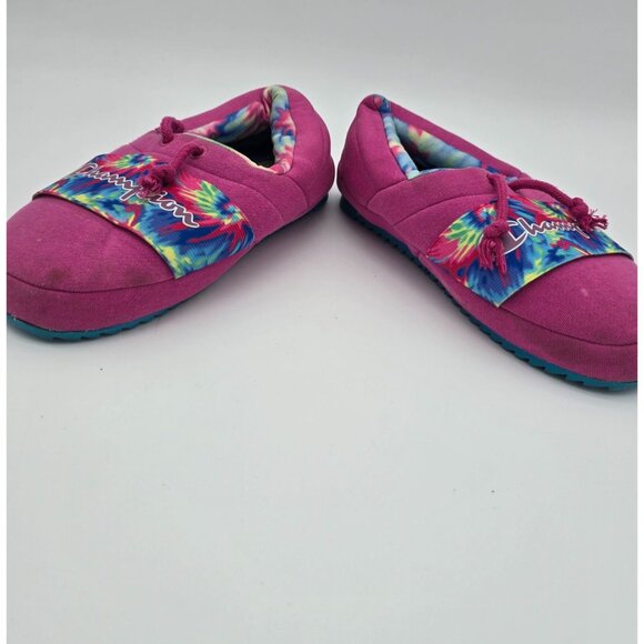 Champion Girls Slippers Tie Dye Drawstring Youth Size 5 - Picture 7 of 9